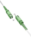 Goobay 59593 Câble à fibre optique (FTTH) / monomode (OS2) Simplex/SC APC (8°) mâle vers SC-APC (8°) mâle/Câble à fibre ...