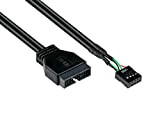 Good Connections Adaptateur Interne USB 3.0 Broches vers USB 2.0 Broches Femelle - Noir - 0,30 m / 30 cm