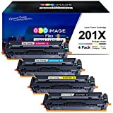 GPC ImageFlex 201X Cartouche de Toner pour HP Color Laserjet Pro MFP m277dw pour HP 201X 201A CF400X CF401X CF402X ...