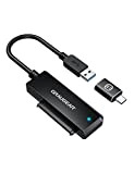 GRAUGEAR | Adaptateur SATA vers USB | avec câble pour | 2,5" SSD et Disque Dur | USB-A | USB-C ...