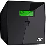 Green Cell® UPS Onduleur 1000VA (600W) 230V Alimentation d'énergie Non interruptible Line-Interactive AVR Alimentation sans Interruption pour Ordinateur USB/RJ45 2X ...