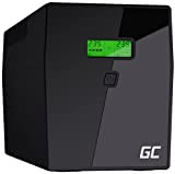 Green Cell® UPS Onduleur 1500VA (900W) 230V Alimentation d'énergie Non interruptible Line-Interactive AVR Alimentation sans Interruption pour Ordinateur USB/RJ45 4X ...