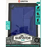 Griffin Survivor Slim Coque pour iPad Pro 9.7" - Noir/Bleu