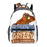 Grizzy?And?The?Lemmings Backpack for Women Girls Men Boys,College Bookbag Casual Laptop Daypack for School Travel