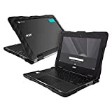 Gumdrop DropTech Étui conçu pour ordinateur portable Acer Chromebook 311 (C721) Chrome Noir, robuste, toujours allumé, absorbant les chocs, protection ...