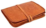 Gusti Cuir nature - Housse ordinateur portable Chuck Pochette Notebook 10,1" Porte-documents vintage unisexe en cuir de chèvre Marron L9