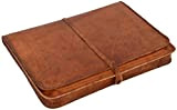 Gusti Cuir Nature - Housse Ordinateur Portable Clay Pochette Notebook 17" Porte-Documents Vintage Unisexe en Cuir de chèvre Marron L10b