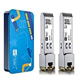 H!Fiber 1.25G SFP to RJ45 Module, 1000Base-T Copper SFP Ethernet Transceiver for Cisco GLC-T/SFP-GE-T, Meraki MA-SFP-1GB-TX, Mikrotik, Ubiquiti UniFi UF-RJ45-1G, ...