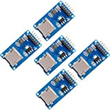 Hailege 5pcs Micro SD TF Card Adater Reader Module 6Pin SPI Interface Driver Module with chip Level Conversion for Arduino