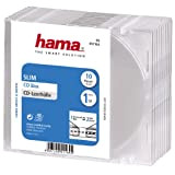Hama Boîtier CD "Slim", lot de 10, Transparent