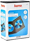 Hama Boîtier double (pour DVD, convient également aux CD et disques Blu-ray, avec film pour l'insertion de la jaquette, lot ...