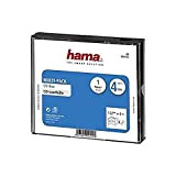 Hama Boîtier "Multipack" (pour 4 CD/DVD/Blu-ray, multipack, 4 in 1, étui de protection pour CD) Noir/Transparent
