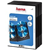 Hama Boîtier standard (pour 4 DVD, convient également aux CD et disques Blu-ray, avec film pour l'insertion de la jaquette, ...