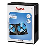Hama Boîtier standard (pour 6 DVD, convient également aux CD et disques Blu-ray, avec film pour l'insertion de la jaquette, ...