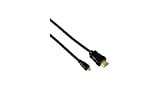 Hama Câble HDMI™ M / Micro HDMI™ M HiS Ethernet. Contacts or. 2m. Noir