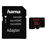 Hama Carte mémoire Photo (Micro SDHC pour photo / Classe 3, 32 GB - 80 MB/s, Adaptateur photo) Noir