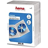 Hama Double DVD Jewel Case, 5, transparent 2disques Transparent - Étuis disques optiques (5, transparent, 2 disques, Transparent)