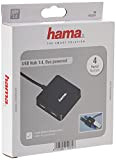 Hama Hub USB 2.0, 1:4, alimenté par bus, Noir