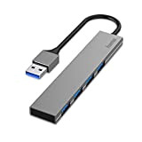 Hama Hub USB multiport Data (USB 3.0, 4 Ports, Vitesse de Transfert de données Super Speed 5 Gbit/s, Boitier Aluminium ...