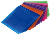 Hama Pochettes (pour CD-ROM/DVD-ROM, colorés, lot de 100) Bleu/Orange/Violet/Rose/Vert