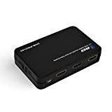 HDMI Splitter 1 in 2 Out,2 Same Outputs Display at The Same Time,HDMI Splitter 4K,1080P,3D,1 Input to 2 Output【Projector,TV,Monitor】,【Just Duplicate,Don't ...