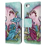 Head Case Designs sous Licence Officielle Amy Brown Dragons d'amour Folklore Coque en Cuir à Portefeuille Compatible avec Apple iPhone ...