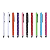 Hemobllo stylet stylet capacitif stylos à écran tactile pour smartphones crayon tactile crayon pour téléphone mobile tablette utiliser 10 pcs