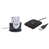 HID Omnikey 3121 Lecteur de Carte d'identité Eid Smart Card USB ID Gris Noir & Ewent Ew1052 Lecteur de Carte à ...