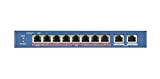 Hikvision Digital Technology DS-3E0310HP-E commutateur réseau Non-géré Fast Ethernet (10/100) Connexion Ethernet, supportant l'alimentation Via ce Port (PoE) Bleu
