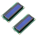 HiLetgo 2pcs IIC/I2C/TWI/SPI Serial Interface 1602 LCD Display Module with Blue Backlight Controller Character for Arduino Uno R3 Mega 2560