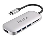 HooToo Hub USB C 6 en 1 avec adaptateur USB C 4K vers HDMI, 3 ports USB 3.0, lecteur de ...