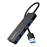 HOPDAY Hub USB 3.0 4 Ports USB 3.0 Portable Ultra Plat pour MacBook, iMac Pro, Mac Mini/Pro, Surface Pro, Dell, ...