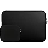 Housse pc Portable/Pochette/Besace/Sacoche Manche Sac pour Chargeur pour Ordinateur Portable/Macbook Air/Macbook Pro Retina(15.6 Pouces,Noir)