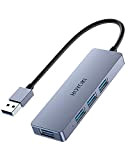 Hoyoki Hub USB 3.0 4 ports USB 3.0 en aluminium avec SuperSpeed 5 Gbit/s, compatible avec MacBook Air/Pro, iPad Pro, ...