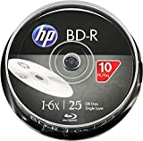 HP BD-R Lot de 6 disques Blu-Ray 25 Go