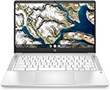 HP Chromebook 14a-na0000sf Ordinateur Portable 14" HD (Intel Celeron, RAM 4 Go, eMMC 32 Go, ChromeOS) Clavier AZERTY Français