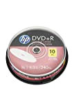 HP DVD+R 8.5GB 8X Double Couche (DL) Imprimable sur Toute LA Face Blanche (White FF Inkjet), par Boite DE 10