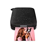 HP Sprocket Imprimante photo portable (Noir) Imprime instantanément des photos autocollantes ZINK 2x3 "à partir de votre appareil iOS et ...