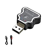 HSZPHJJ Adaptateur Bluetooth 5.0 Dongle USB, Adaptateur 3-en-1 Bluetooth Émetteur-Récepteur USB avecCâble Audio 3.5 mm, Mini Bluetooth Récepteur Émetteurpour TV/PC/Écouteurs/Systèmes ...