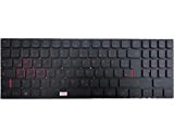 HT-ImEx - Couleur du clavier : noir - Sans cadre - Avec rétro-éclairage rouge - Clavier allemand compatible avec Lenovo ...