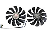 HT-ImEx - Version 85 mm - Ventilateur de carte graphique - Ventilateur compatible / remplacement pour ventilateur MSI GTX 1060 ...