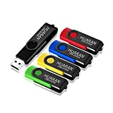 HUARAN Lot de 5 Clé USB 32 Go USB 2.0 Flash Drive Clef USB 32go Stockage Pivotantes U Disque Mémoire ...