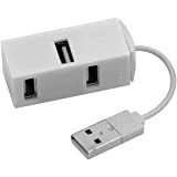 Hub USB 2.0 Cube – 4 Ports USB – Plug and Play – Multiprise USB (White)