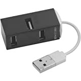 Hub USB 2.0 Cube – 4 Ports USB – Plug and Play – Multiprise USB (Black)