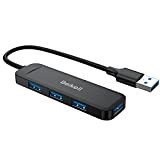 Hub USB 3.0, Beikell Data Hub USB 4 Ports Ultra Fin Haute Vitesse pour Macbook, Mac Pro/Mini, iMac, Surface Pro, ...