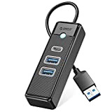 Hub USB 3.0, Orico 3 Port Splitter USB, Adaptateur USB avec 2 USB A, 1 USB C, Ordinateur Portable pour ...