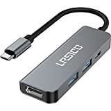Hub USB C, Adaptateur HDMI USB C 4 en 1, Adaptateur Multiport Portable avec HDMI 4K, 87W PD, USB3.0,2.0, Adaptateur ...