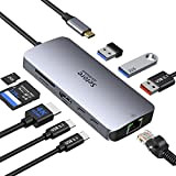 Hub USB C Docking Station USB C HDMI 4K et Ethernet Gigabit, Port USB 3.1 10Gbps, 2 Port USB C ...
