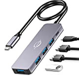 Hub USB C,Dongle USB 5 en 1 Vunvooker avec Câble Long,Extenseur USB-C pour Laptop(100W PD,4 Ports USB-A),Hub USB 2.0,Hub USB ...