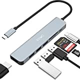 Hub USB C,JESWO 7 en 1 Adaptateur USB C avec HDMI 4K, USB 3.0, 2 Port USB 2.0, Lecteur de ...